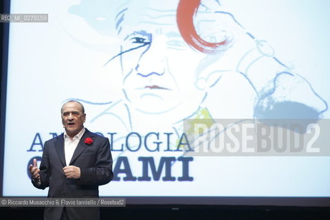 Roma, Auditorium Parco della Musica 04 02 2008.Colori di Roma quaranta artisti, quaranta scrittori..nella foto: vincenzo Cerami.  ©Riccardo Musacchio & Flavio Ianniello/Rosebud2