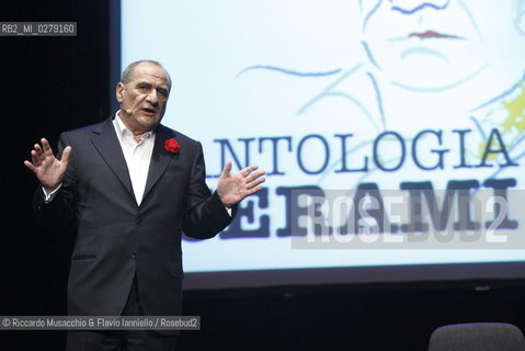 Roma, Auditorium Parco della Musica 04 02 2008.Colori di Roma quaranta artisti, quaranta scrittori..nella foto: vincenzo Cerami.  ©Riccardo Musacchio & Flavio Ianniello/Rosebud2