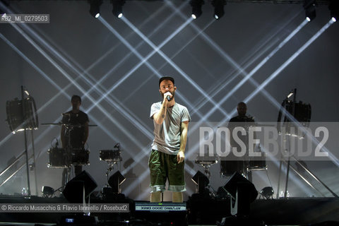 Rome, Auditorium Music Park  Jul 25 2013.Woodkid in concert.Yoann Lemoine (born 16 March 1983) is a French music video director, graphic designer and singer-songwriter. ©Riccardo Musacchio & Flavio Ianniello/Rosebud2