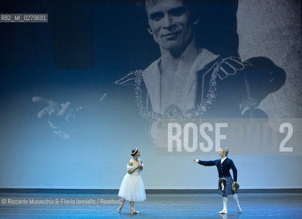 Roma, Auditorium Parco della Musica 28 07 2013.Tributo a Rudolf Nureyev Il mito e la passione .Gala Internazionale di danza..Nella foto: Ashley Bouder e Joaquin De Luz (New York City Ballet). ©Riccardo Musacchio & Flavio Ianniello/Rosebud2