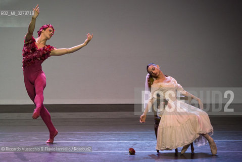Roma, Auditorium Parco della Musica 28 07 2013.Tributo a Rudolf Nureyev Il mito e la passione .Gala Internazionale di danza..Nella foto: Lusymay Di Stefano e Claudio Coviello (Teatro alla Scala di Milano). ©Riccardo Musacchio & Flavio Ianniello/Rosebud2