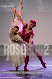 Roma, Auditorium Parco della Musica 28 07 2013.Tributo a Rudolf Nureyev Il mito e la passione .Gala Internazionale di danza..Nella foto: Lusymay Di Stefano e Claudio Coviello (Teatro alla Scala di Milano). ©Riccardo Musacchio & Flavio Ianniello/Rosebud2