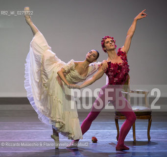 Roma, Auditorium Parco della Musica 28 07 2013.Tributo a Rudolf Nureyev Il mito e la passione .Gala Internazionale di danza..Nella foto: Lusymay Di Stefano e Claudio Coviello (Teatro alla Scala di Milano). ©Riccardo Musacchio & Flavio Ianniello/Rosebud2