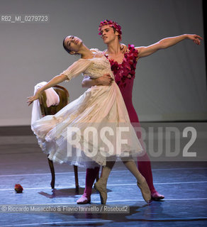 Roma, Auditorium Parco della Musica 28 07 2013.Tributo a Rudolf Nureyev Il mito e la passione .Gala Internazionale di danza..Nella foto: Lusymay Di Stefano e Claudio Coviello (Teatro alla Scala di Milano). ©Riccardo Musacchio & Flavio Ianniello/Rosebud2