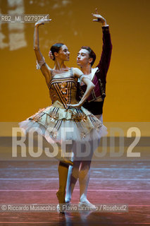 Roma, Auditorium Parco della Musica 28 07 2013.Tributo a Rudolf Nureyev Il mito e la passione .Gala Internazionale di danza..Nella foto: Maria Yakovleva e Denys Cherevychko (Opera di Vienna). ©Riccardo Musacchio & Flavio Ianniello/Rosebud2