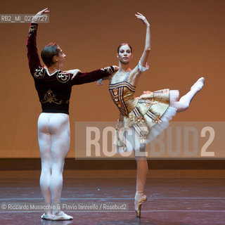 Roma, Auditorium Parco della Musica 28 07 2013.Tributo a Rudolf Nureyev Il mito e la passione .Gala Internazionale di danza..Nella foto: Maria Yakovleva e Denys Cherevychko (Opera di Vienna). ©Riccardo Musacchio & Flavio Ianniello/Rosebud2