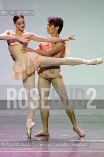 Roma, Auditorium Parco della Musica 28 07 2013.Tributo a Rudolf Nureyev Il mito e la passione .Gala Internazionale di danza..Nella foto: Ashley Bouder e Joaquin De Luz (New York City Ballet). ©Riccardo Musacchio & Flavio Ianniello/Rosebud2