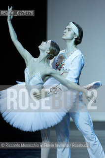 Roma, Auditorium Parco della Musica 28 07 2013.Tributo a Rudolf Nureyev Il mito e la passione .Gala Internazionale di danza..Nella foto: Evgenia Obratsova e Denis Rodkin (Teatro Bolshoi di Mosca). ©Riccardo Musacchio & Flavio Ianniello/Rosebud2