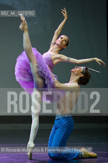 Roma, Auditorium Parco della Musica 28 07 2013.Tributo a Rudolf Nureyev Il mito e la passione .Gala Internazionale di danza..Nella foto: Maria Shirinkina e Vladimir Shklyarov (Balletto del Mariinsky-Kirov di San Pietroburgo. ©Riccardo Musacchio & Flavio Ianniello/Rosebud2