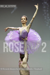 Roma, Auditorium Parco della Musica 28 07 2013.Tributo a Rudolf Nureyev Il mito e la passione .Gala Internazionale di danza..Nella foto: Maria Shirinkina e Vladimir Shklyarov (Balletto del Mariinsky-Kirov di San Pietroburgo. ©Riccardo Musacchio & Flavio Ianniello/Rosebud2