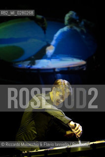 Roma, Auditorium Parco della Musica 20 06 2013.Chant de la Matiére.Performance per Feed-Drum, SkinAct e Multi-percussioni.Interprete Philippe Spiesser. ©Riccardo Musacchio & Flavio Ianniello/Rosebud2
