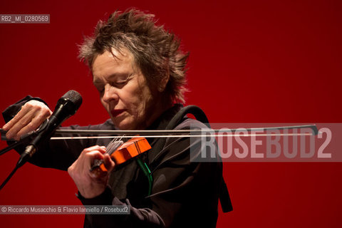 Roma, Auditorium Parco della Musica 14 03 2013.Libri come. Festa del Libro e della Lettura .Laurie Anderson Dirtday. ©Riccardo Musacchio & Flavio Ianniello/Rosebud2