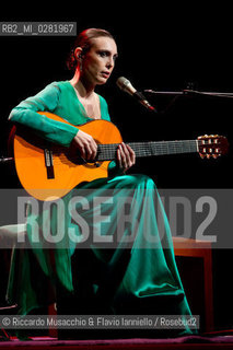 Rome, Auditorium  Music Park Sept 22 2013.Brazilian singer/composer Adriana Calcanhotto in concert. ©Riccardo Musacchio & Flavio Ianniello/Rosebud2