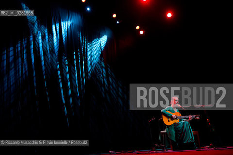 Rome, Auditorium  Music Park Sept 22 2013.Brazilian singer/composer Adriana Calcanhotto in concert. ©Riccardo Musacchio & Flavio Ianniello/Rosebud2