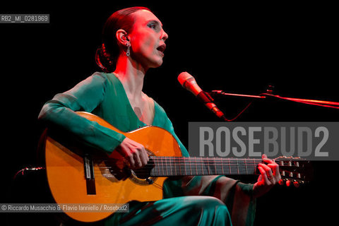 Rome, Auditorium  Music Park Sept 22 2013.Brazilian singer/composer Adriana Calcanhotto in concert. ©Riccardo Musacchio & Flavio Ianniello/Rosebud2