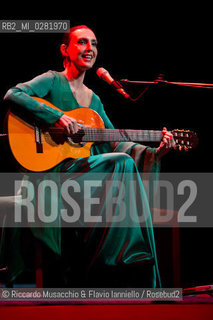 Rome, Auditorium  Music Park Sept 22 2013.Brazilian singer/composer Adriana Calcanhotto in concert. ©Riccardo Musacchio & Flavio Ianniello/Rosebud2