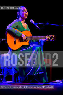 Rome, Auditorium  Music Park Sept 22 2013.Brazilian singer/composer Adriana Calcanhotto in concert. ©Riccardo Musacchio & Flavio Ianniello/Rosebud2
