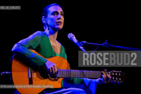 Rome, Auditorium  Music Park Sept 22 2013.Brazilian singer/composer Adriana Calcanhotto in concert. ©Riccardo Musacchio & Flavio Ianniello/Rosebud2