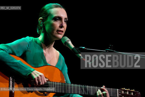Rome, Auditorium  Music Park Sept 22 2013.Brazilian singer/composer Adriana Calcanhotto in concert. ©Riccardo Musacchio & Flavio Ianniello/Rosebud2
