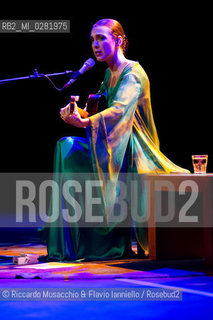 Rome, Auditorium  Music Park Sept 22 2013.Brazilian singer/composer Adriana Calcanhotto in concert. ©Riccardo Musacchio & Flavio Ianniello/Rosebud2