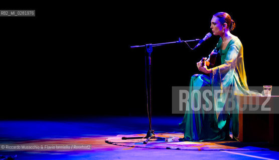 Rome, Auditorium  Music Park Sept 22 2013.Brazilian singer/composer Adriana Calcanhotto in concert. ©Riccardo Musacchio & Flavio Ianniello/Rosebud2
