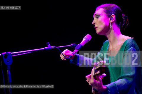 Rome, Auditorium  Music Park Sept 22 2013.Brazilian singer/composer Adriana Calcanhotto in concert. ©Riccardo Musacchio & Flavio Ianniello/Rosebud2