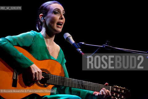 Rome, Auditorium  Music Park Sept 22 2013.Brazilian singer/composer Adriana Calcanhotto in concert. ©Riccardo Musacchio & Flavio Ianniello/Rosebud2
