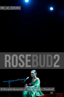 Rome, Auditorium  Music Park Sept 22 2013.Brazilian singer/composer Adriana Calcanhotto in concert. ©Riccardo Musacchio & Flavio Ianniello/Rosebud2