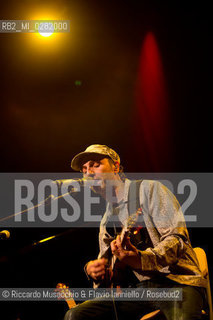 Rome, Auditorium  Music Park Sept 22 2013.Brazilian singer Zeca Bailero in concert with the guitarist Pedro Joia. ©Riccardo Musacchio & Flavio Ianniello/Rosebud2