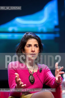 Roma, Auditorium Parco della Musica 14 03 2013.Libri Come. Festa del Libro e della lettura.A caccia del bosone di Higgs.Nella foto: Fabiola Gianotti. ©Riccardo Musacchio & Flavio Ianniello/Rosebud2