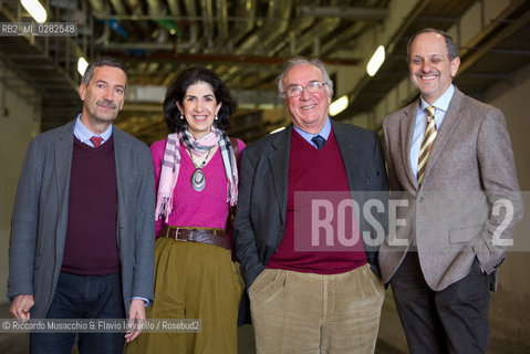 Roma, Auditorium Parco della Musica 14 03 2013.Libri Come. Festa del Libro e della lettura.Nella foto: A caccia del bosone di Higgs.Nella foto: Da sin. Fernando Ferroni Presidente INFN,.Fabiola Gianotti, Luciano Maiani e Guido Tonelli.. ©Riccardo Musacchio & Flavio Ianniello/Rosebud2