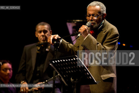 Rome, Auditorium Music park  Oct 28 2013.Roma Jazz Festival 2013 Speech .African-American writer of poetry, drama, fiction, essays, and music criticism Amiri Baraka in concert:  Word Music. ©Riccardo Musacchio & Flavio Ianniello/Rosebud2