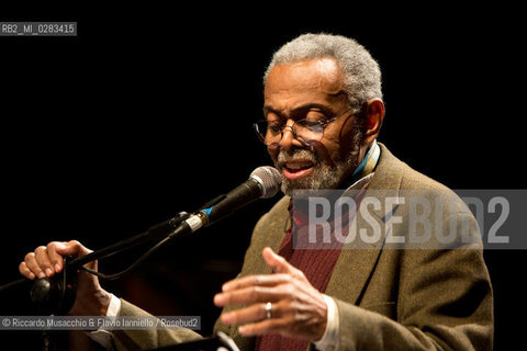 Rome, Auditorium Music park  Oct 28 2013.Roma Jazz Festival 2013 Speech .African-American writer of poetry, drama, fiction, essays, and music criticism Amiri Baraka in concert:  Word Music. ©Riccardo Musacchio & Flavio Ianniello/Rosebud2