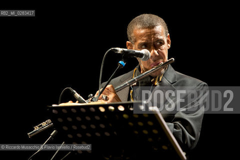 Rome, Auditorium Music park  Oct 28 2013.Roma Jazz Festival 2013 Speech .African-American writer of poetry, drama, fiction, essays, and music criticism Amiri Baraka in concert:  Word Music. ©Riccardo Musacchio & Flavio Ianniello/Rosebud2