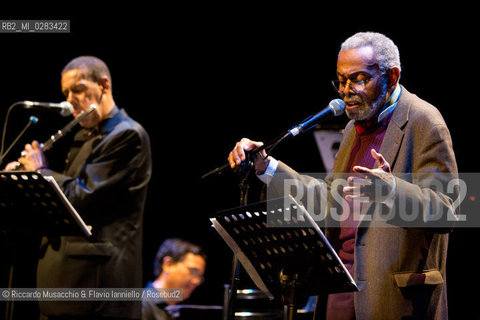 Rome, Auditorium Music park  Oct 28 2013.Roma Jazz Festival 2013 Speech .African-American writer of poetry, drama, fiction, essays, and music criticism Amiri Baraka in concert:  Word Music. ©Riccardo Musacchio & Flavio Ianniello/Rosebud2