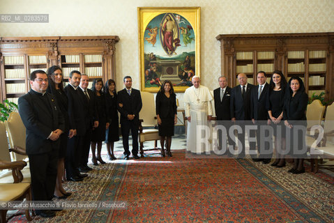 Città del Vaticano, 08 11 2013.Udienza del Santo Padre, Papa Francesco al Presidente della Repubblica del Costa Rica, S.E. la Sig.ra laura CHINCHILLA. ©Riccardo Musacchio & Flavio Ianniello/Rosebud2