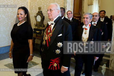 Città del Vaticano, Palazzo Apostolico 18 11 2013. Papa Francesco riceve in visita privata il Primo Ministro delle Bahamas Perry Gladstone Christie.  ©Riccardo Musacchio & Flavio Ianniello/Rosebud2