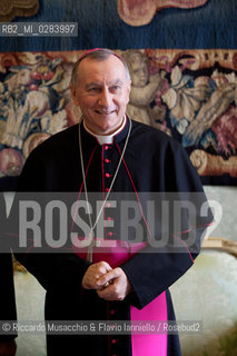 Città del Vaticano, Palazzo Apostolico 18 11 2013. Papa Francesco riceve in visita privata il Primo Ministro delle Bahamas Perry Gladstone Christie. .nella foto:  Lincontro con il neo segretario di Stato Vaticano Pietro Parolin al suo primo incontro ufficiale. ©Riccardo Musacchio & Flavio Ianniello/Rosebud2
