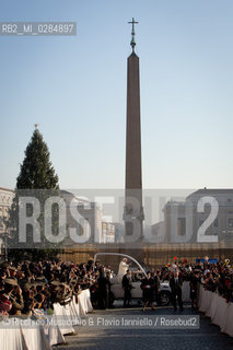 Città del Vaticano, Piazza San Pietro 11 12  2013.Udienza Generale Pontificia presieduta.da Sua Santità Papa Francesco. ©Riccardo Musacchio & Flavio Ianniello/Rosebud2