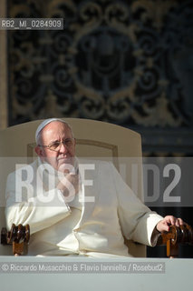 Città del Vaticano, Piazza San Pietro 11 12  2013.Udienza Generale Pontificia presieduta.da Sua Santità Papa Francesco. ©Riccardo Musacchio & Flavio Ianniello/Rosebud2