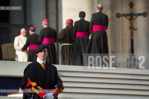 Città del Vaticano, Piazza San Pietro 11 12  2013.Udienza Generale Pontificia presieduta.da Sua Santità Papa Francesco. ©Riccardo Musacchio & Flavio Ianniello/Rosebud2
