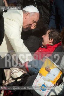 Città del Vaticano, Piazza San Pietro 11 12  2013.Udienza Generale Pontificia presieduta.da Sua Santità Papa Francesco. ©Riccardo Musacchio & Flavio Ianniello/Rosebud2