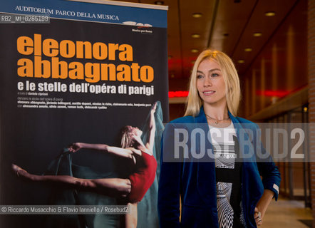 Roma, Auditorium Parco della Musica 09 01 2014.Conferenza stampa di presentazione di Eleonora Abbagnato e le stelle dellOperà di Parigi in scena il 26 Gennaio..Nella foto: Eleonora Abbagnato.  ©Riccardo Musacchio & Flavio Ianniello/Rosebud2