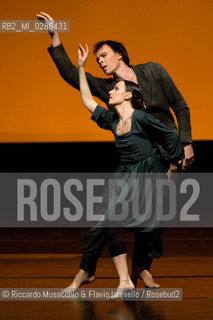 Roma Auditorium parco della Musica 26 01 2014.Eleonora Abbagnato e le Stelle dellOpéra di Parigi.Nella foto: Odyssée coreografia: coreografia: Nicolas Le Riche .danzano: CLAIREMARIE OSTA E NICOLAS LE RICHE.RYABKO. ©Riccardo Musacchio & Flavio Ianniello/Rosebud2