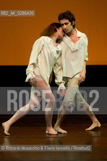 Roma Auditorium parco della Musica 26 01 2014.Eleonora Abbagnato e le Stelle dellOpéra di Parigi.Nella foto: Le Parc coreografia di Angelin Preljocaj, danzano Aurélie Dupont e Benjamin Pech. ©Riccardo Musacchio & Flavio Ianniello/Rosebud2