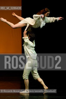 Roma Auditorium parco della Musica 26 01 2014.Eleonora Abbagnato e le Stelle dellOpéra di Parigi.Nella foto: Le Parc coreografia di Angelin Preljocaj, danzano Aurélie Dupont e Benjamin Pech. ©Riccardo Musacchio & Flavio Ianniello/Rosebud2