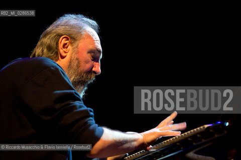 Roma, Auditorium Parco della Musica 21 11 2013.Area 40th Anniversary Tour 2013/2014.Patrizio Fariselli piano, synth.Paolo Tofani chitarra, elettronica.Ares Tavolazzi contrabbasso, basso elettrico.Walter Paoli batteria.. ©Riccardo Musacchio & Flavio Ianniello/Rosebud2