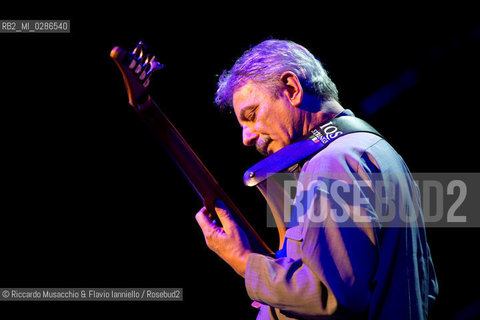 Roma, Auditorium Parco della Musica 21 11 2013.Area 40th Anniversary Tour 2013/2014.Patrizio Fariselli piano, synth.Paolo Tofani chitarra, elettronica.Ares Tavolazzi contrabbasso, basso elettrico.Walter Paoli batteria.. ©Riccardo Musacchio & Flavio Ianniello/Rosebud2