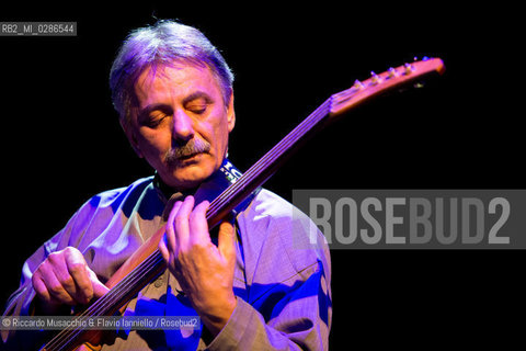 Roma, Auditorium Parco della Musica 21 11 2013.Area 40th Anniversary Tour 2013/2014.Patrizio Fariselli piano, synth.Paolo Tofani chitarra, elettronica.Ares Tavolazzi contrabbasso, basso elettrico.Walter Paoli batteria.. ©Riccardo Musacchio & Flavio Ianniello/Rosebud2