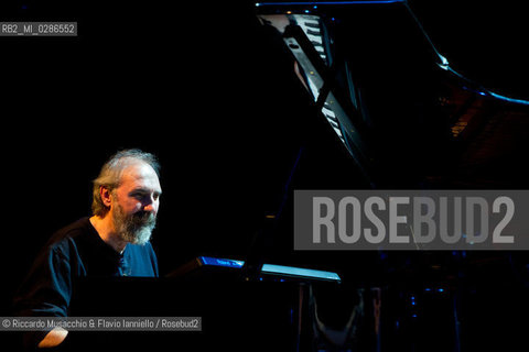 Roma, Auditorium Parco della Musica 21 11 2013.Area 40th Anniversary Tour 2013/2014.Patrizio Fariselli piano, synth.Paolo Tofani chitarra, elettronica.Ares Tavolazzi contrabbasso, basso elettrico.Walter Paoli batteria.. ©Riccardo Musacchio & Flavio Ianniello/Rosebud2